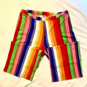 Candy Striped Wide Leg Pants